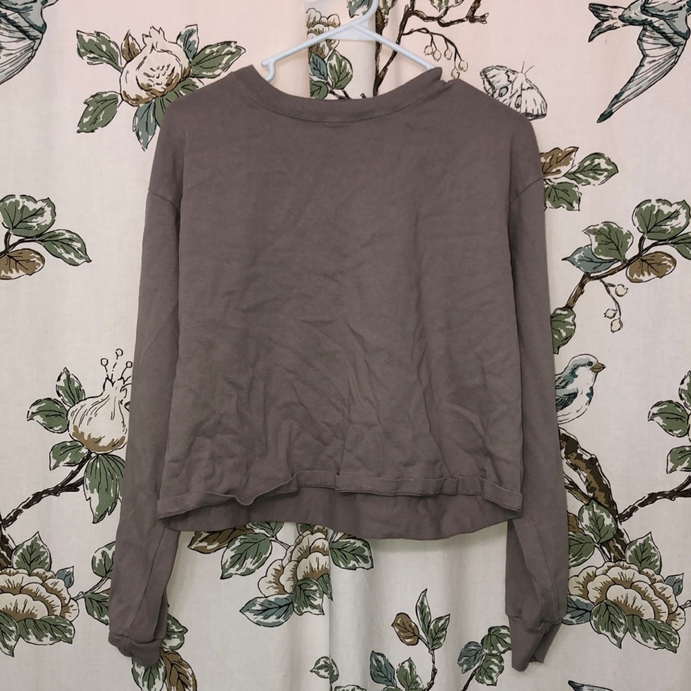 Very light purple long sleeve Brandy Melville shirt, size s-m